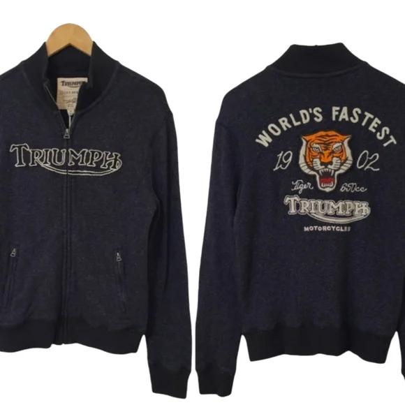 Triumph Motorcycle Knit Jacket - Picture 2 of 12